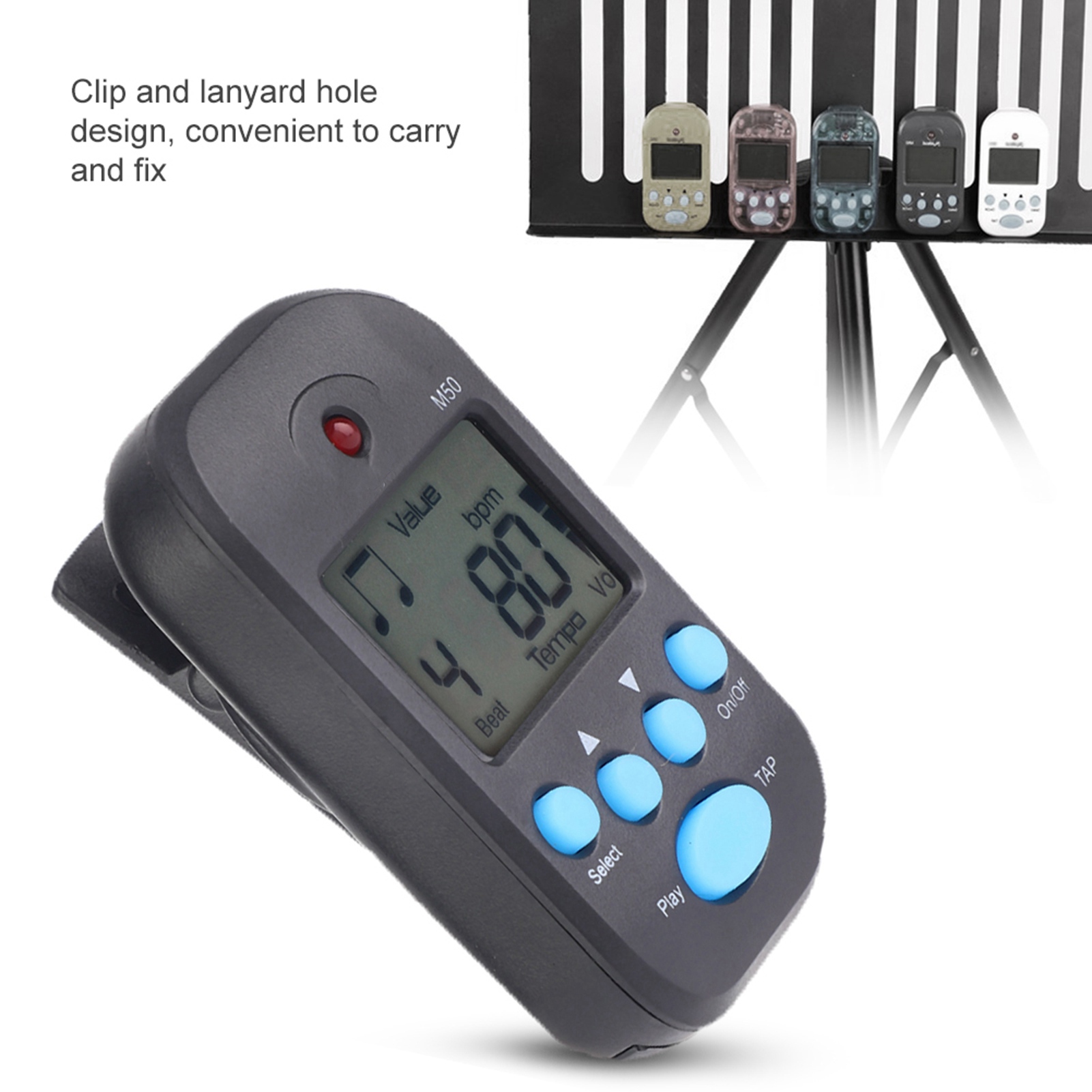 Musical Instrument Strings - Mini Metronome Professional Clip-On LCD Digital