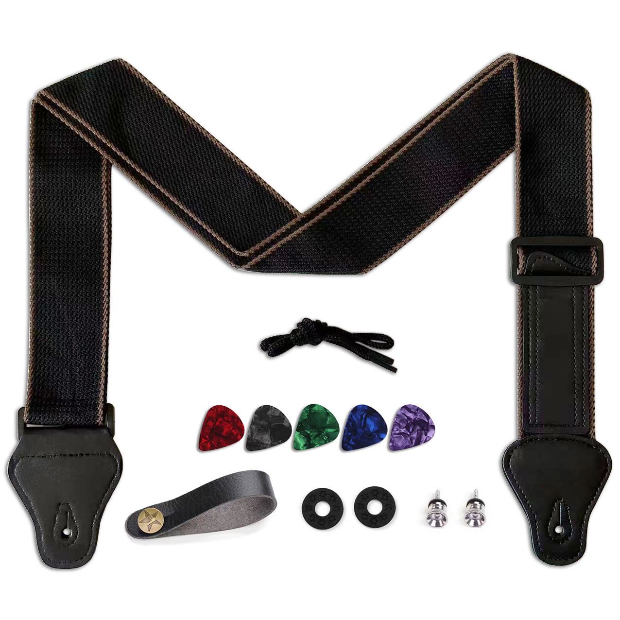 Musical Instrument Dulcimer - 11Pcs Guitar Strap for Acoustic /