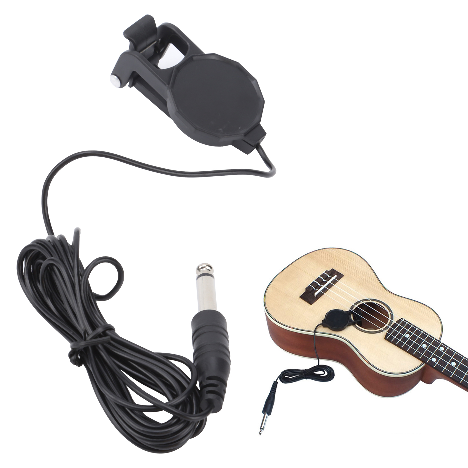 Musical Instrument Ukulele - Clip-On Pickup Microphone Piezo for Violin