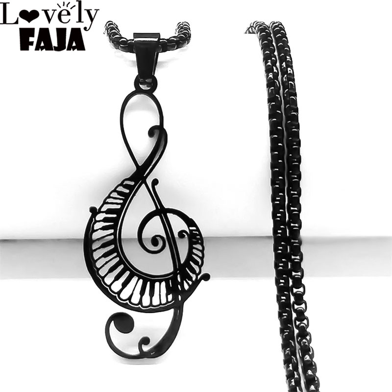 Musical Instrument Symbols - 2024 Musical Note Hollow Pendant Necklace