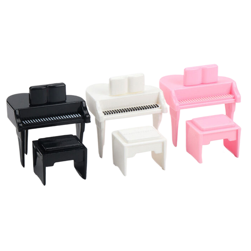 Musical Instrument Names - 1/12 Dollhouse Miniature Piano With Stool