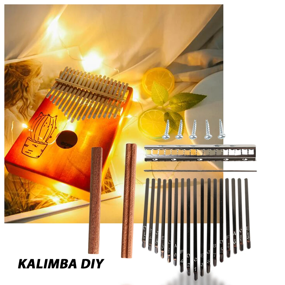 Musical Instrument Dulcimer - DIY 17 Tone Kalimba Keys Tines