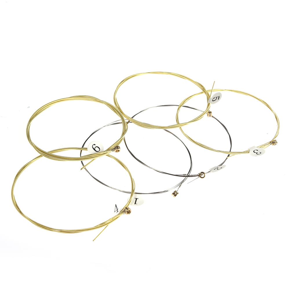 Musical Instrument Dulcimer - 6pcs/set Universal Acoustic Guitar String Brass