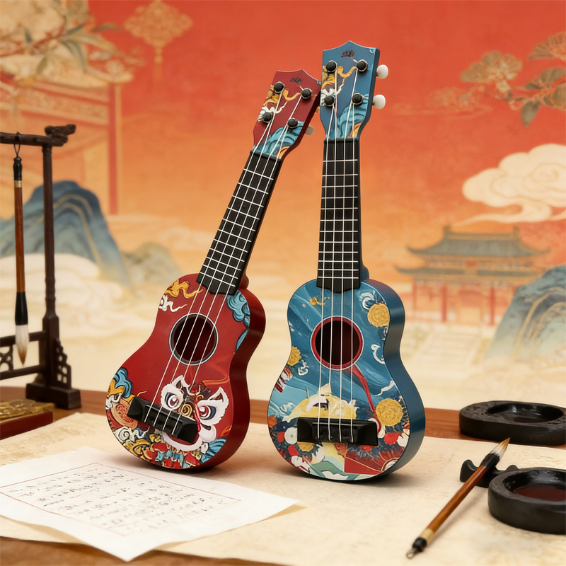 Musical Instrument Names - 17.5 Inch Mini Ukulele, Chinese Graffiti