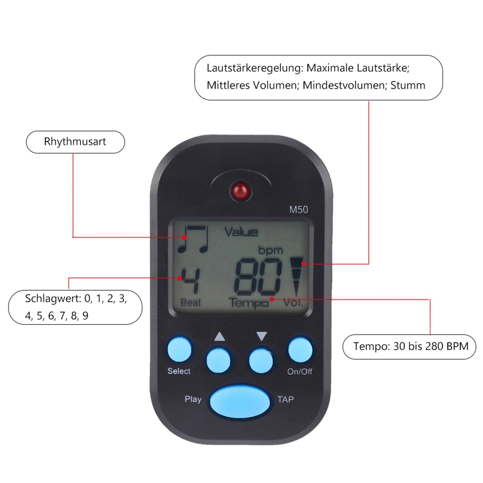 Mini Metronome Professional Cl - đánh giá và giá Musical Instrument Strings