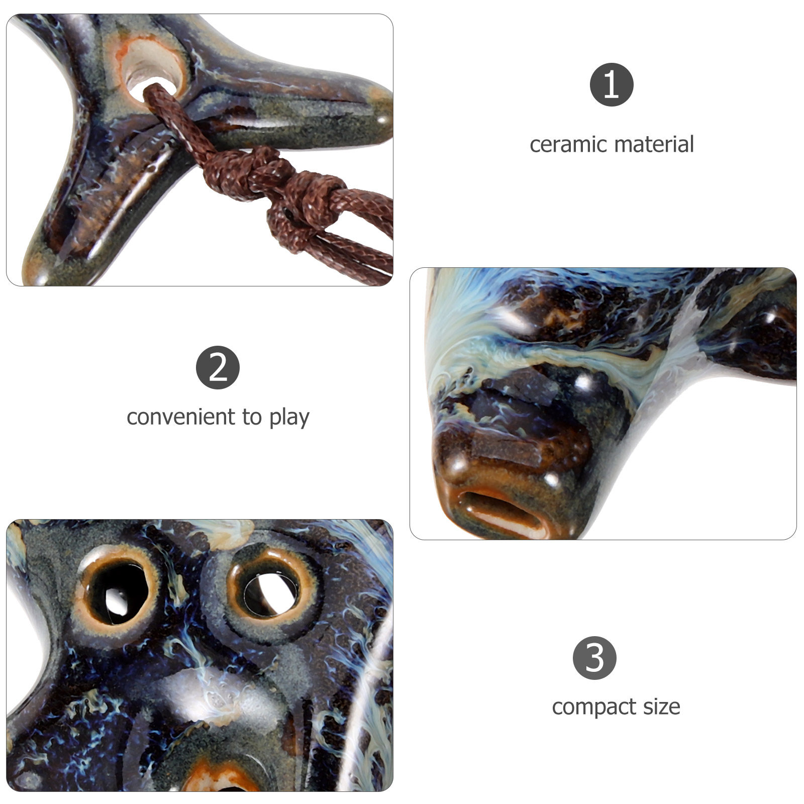 Ceramic Ocarina 6 Holes Musica - đánh giá và giá Musical Instrument I Play