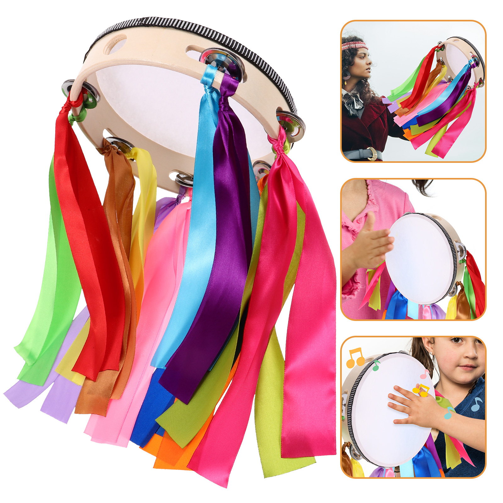 Thickened Ribbon Hand Drum Woo - đánh giá và giá Musical Instrument I Play