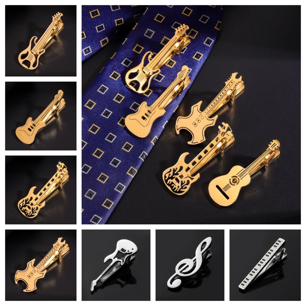 Fashion Treble Clef Guitar Tie - đánh giá và giá Musical Instrument Symbols
