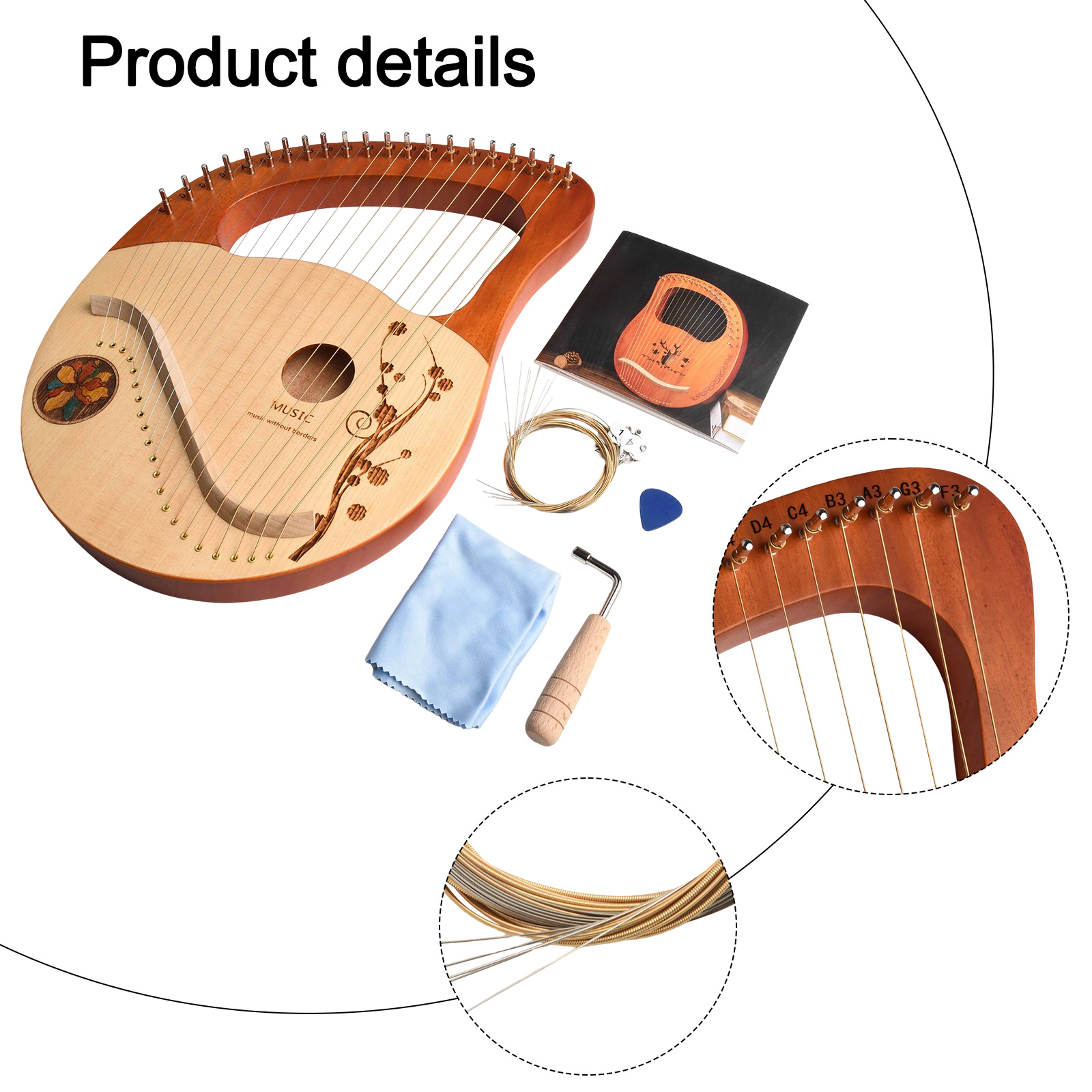 Music Instrument Lyre Lyre Lyr - đánh giá và giá Musical Instrument Brands