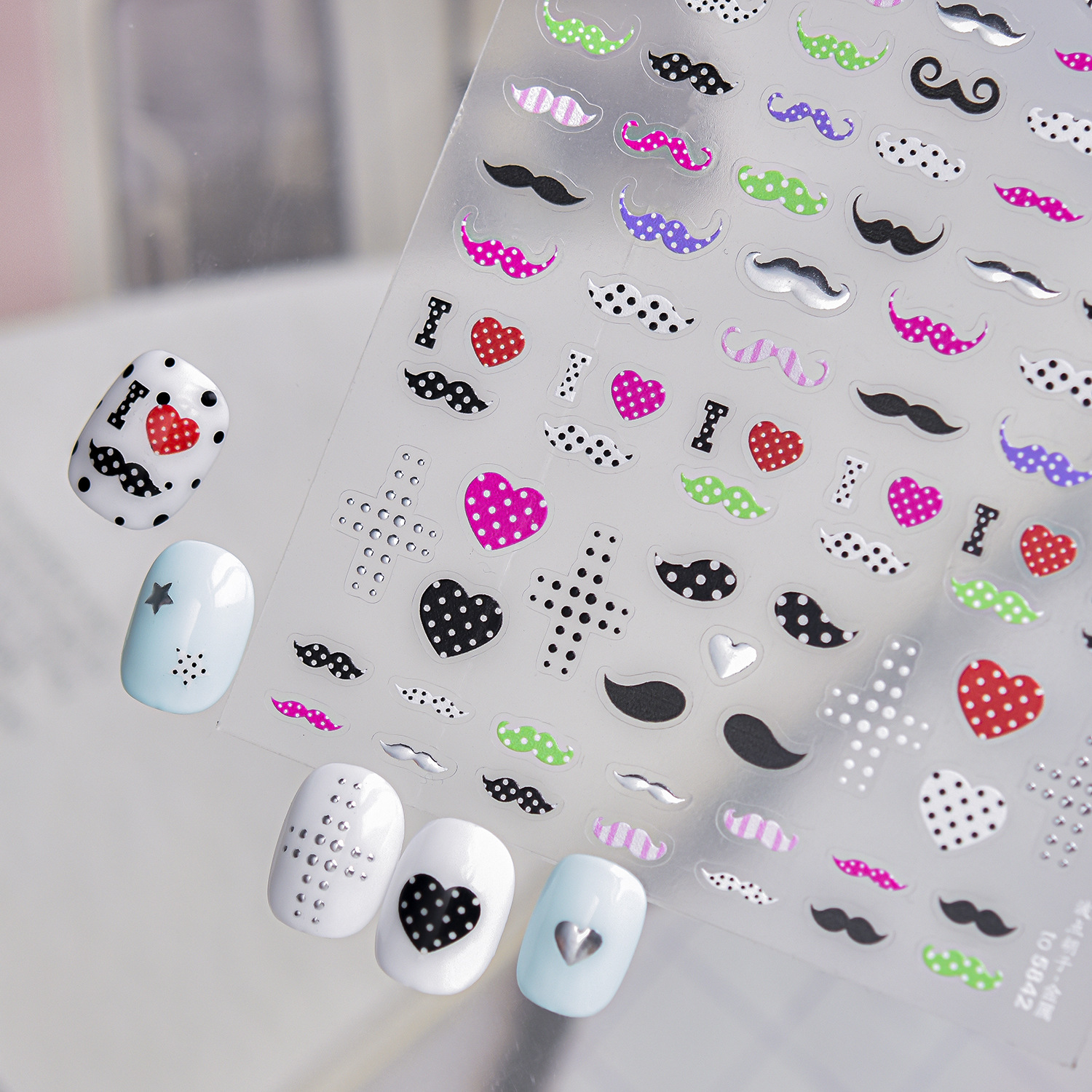 Fun Cartoon 5D Nail Decals Bla - đánh giá và giá Musical Instrument Symbols