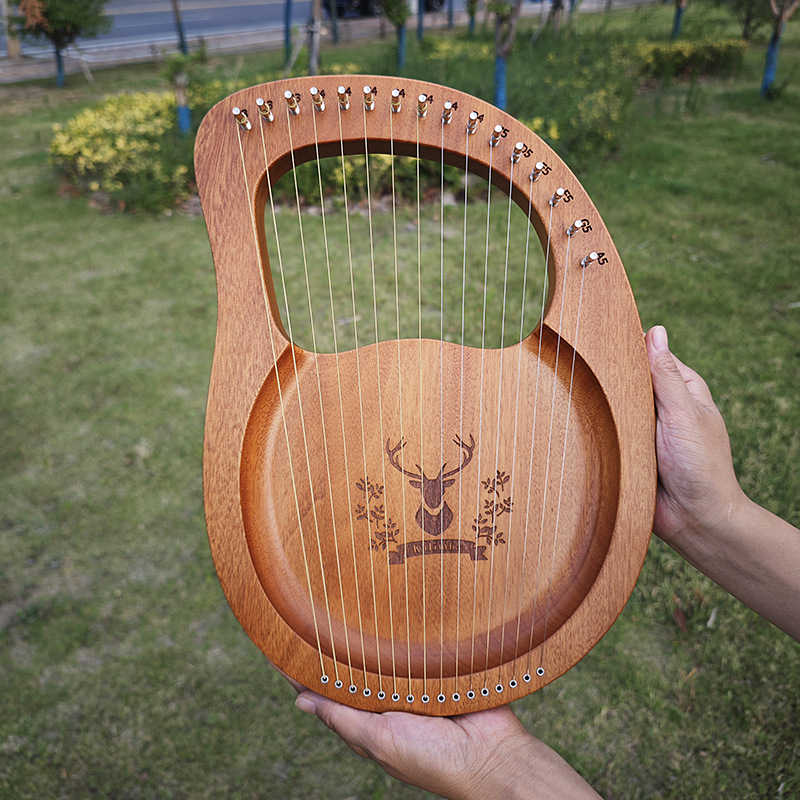 21 16 Strings Lyre Harp Mahoga - đánh giá và giá Musical Instrument Ancient