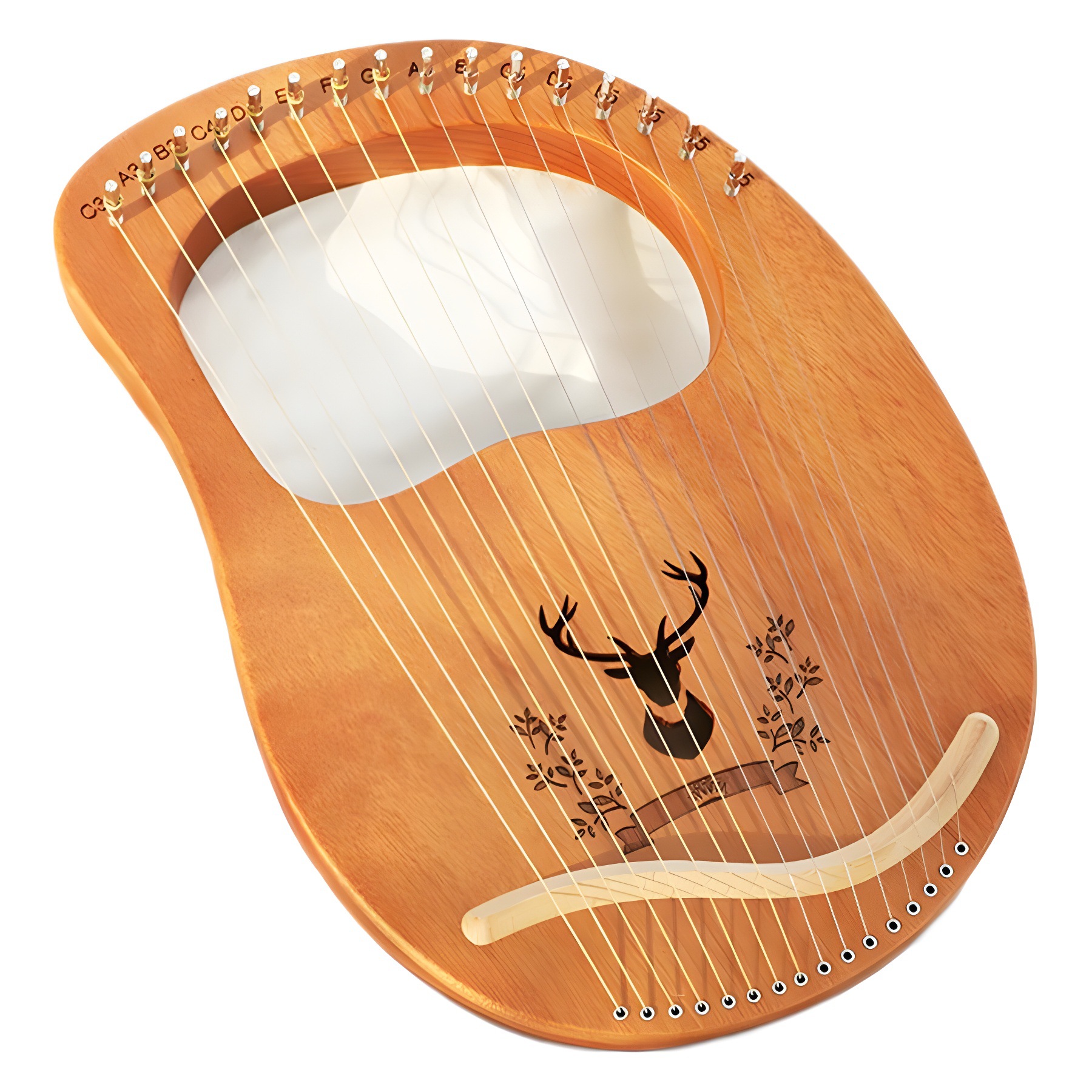 21 16 Strings Lyre Harp Mahoga - đánh giá và giá Musical Instrument Ancient