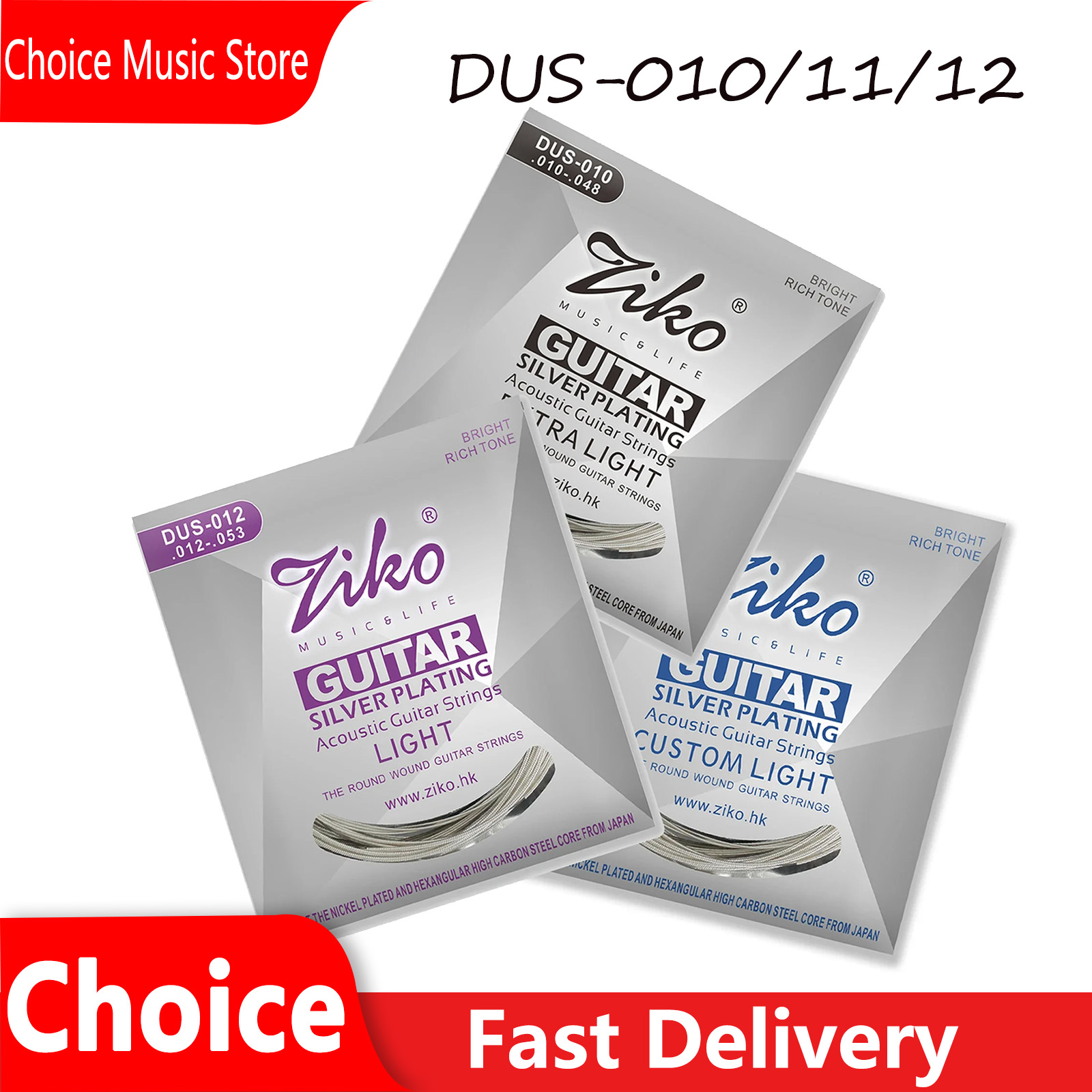Ziko Acoustic Guitar Strings S - đánh giá và giá Musical Instrument Strings