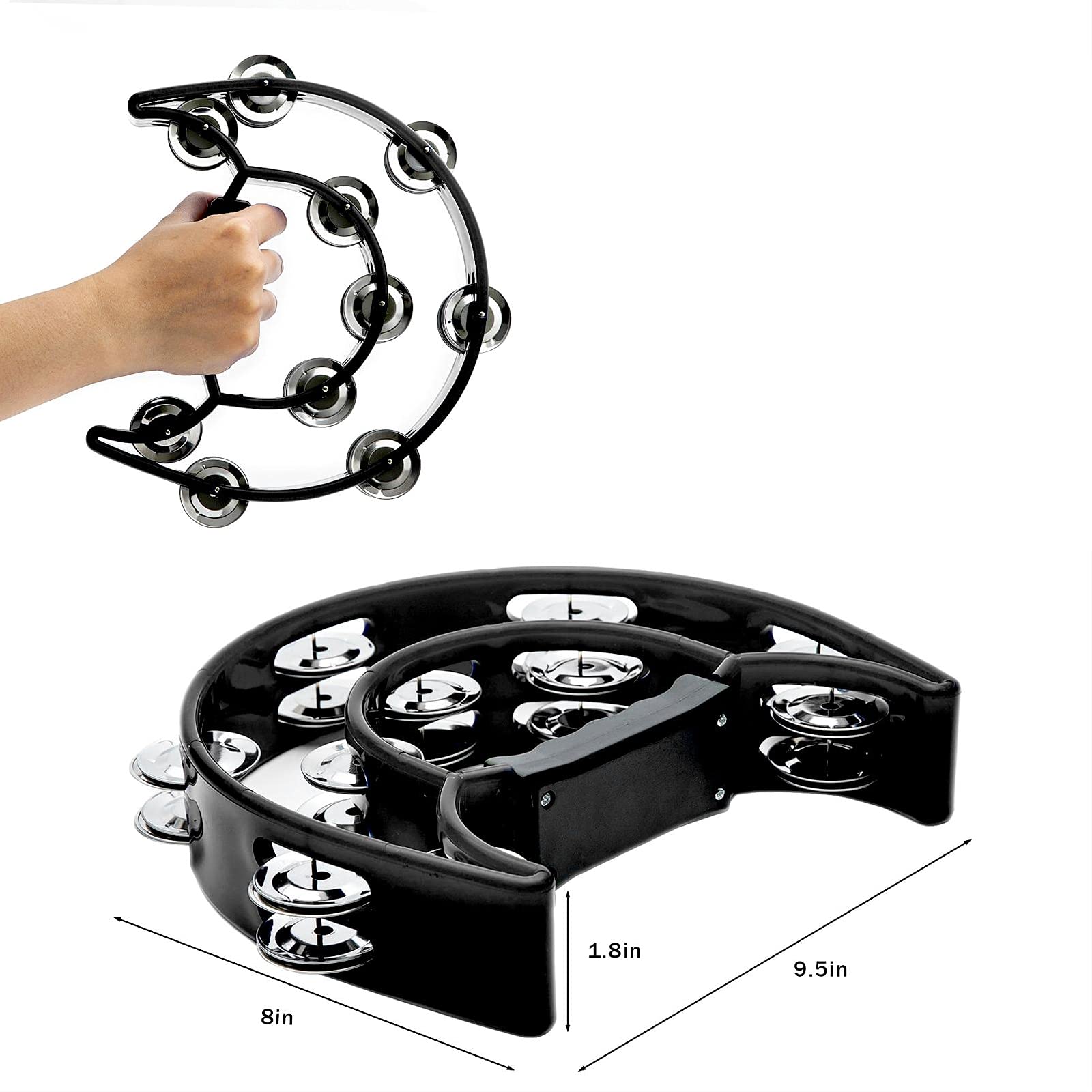 Tambourine Double Row Metal Ji - đánh giá và giá Musical Instrument Dulcimer