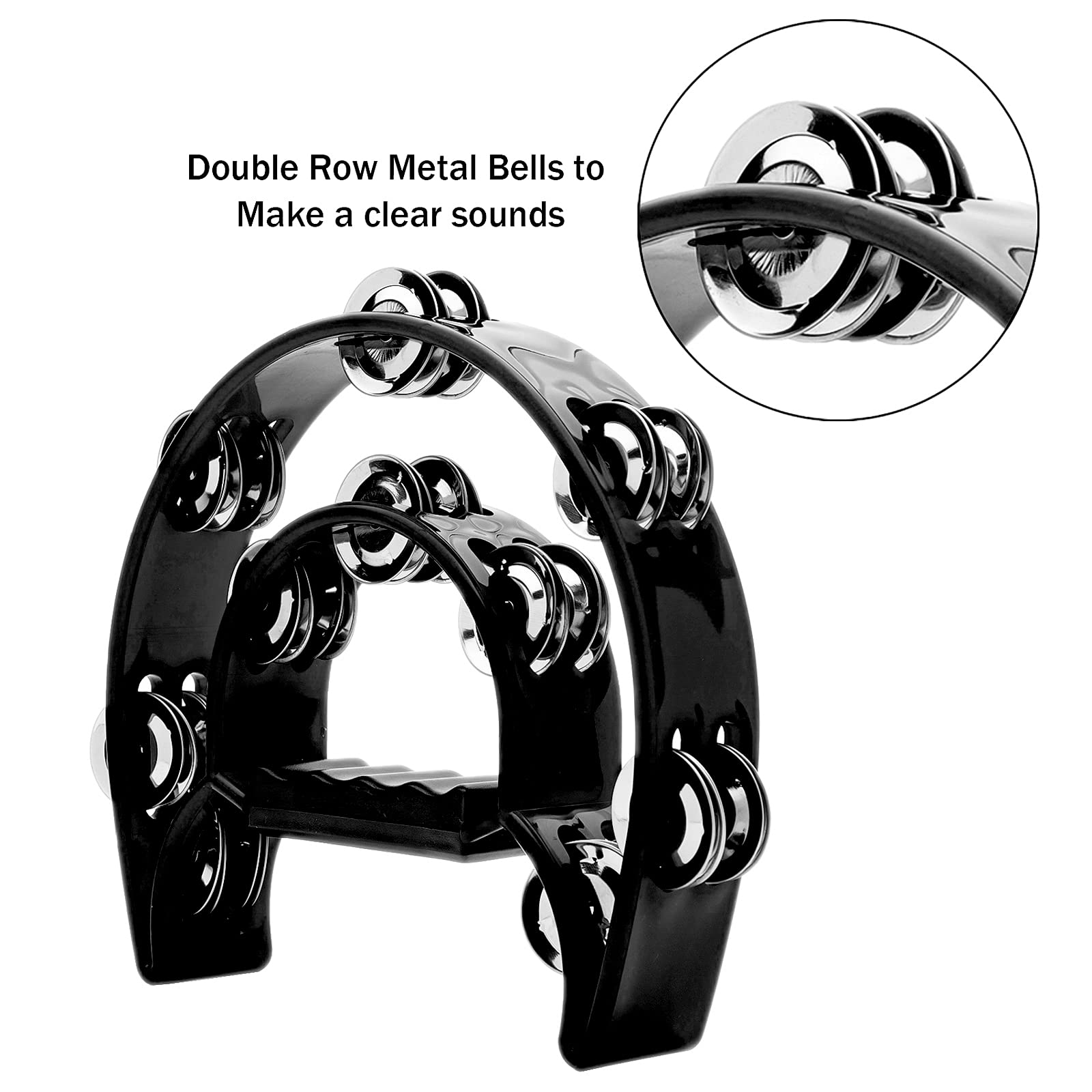 Tambourine Double Row Metal Ji - đánh giá và giá Musical Instrument Dulcimer