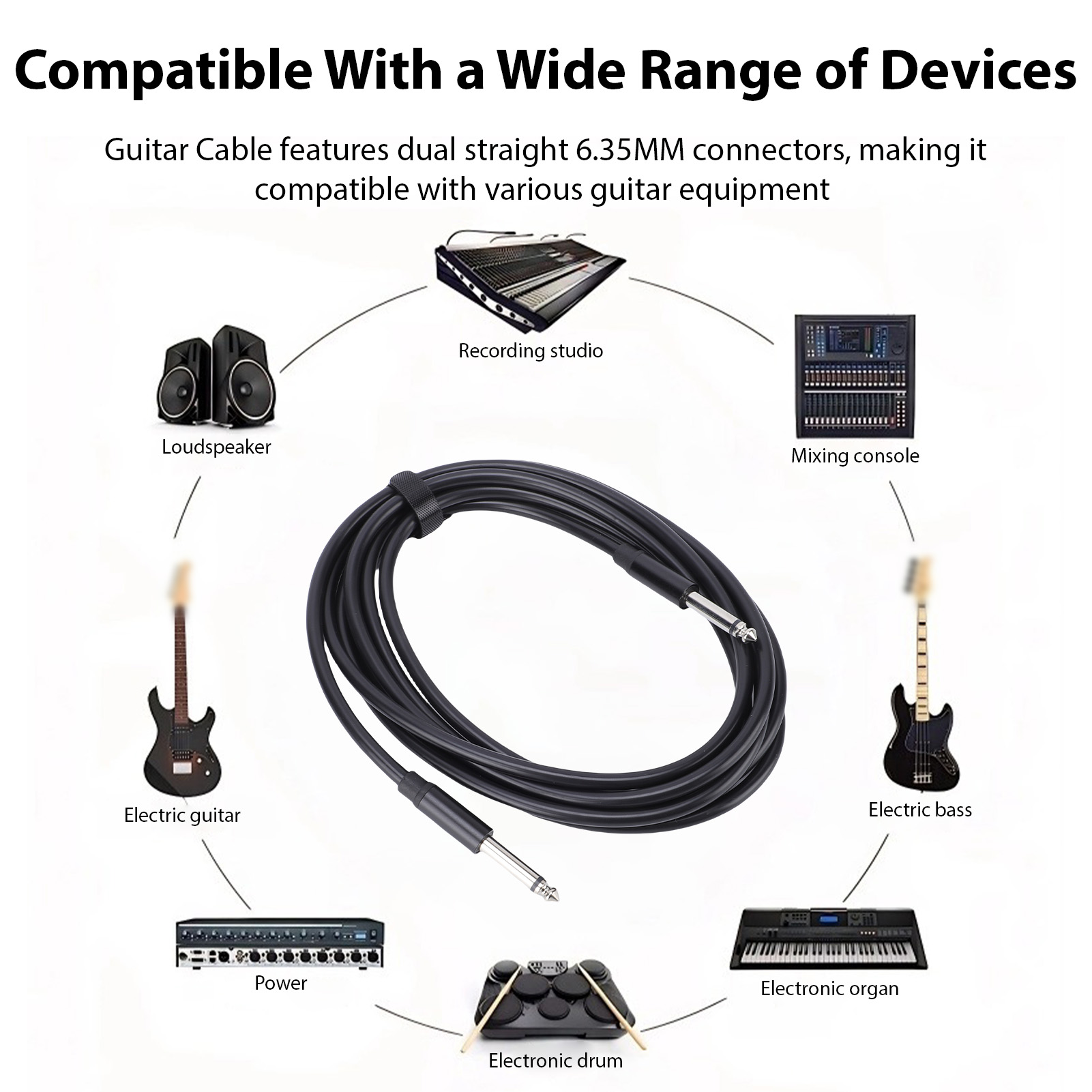 Guitar Cable 6.35mm Mono Sound - đánh giá và giá Musical Instrument Dulcimer
