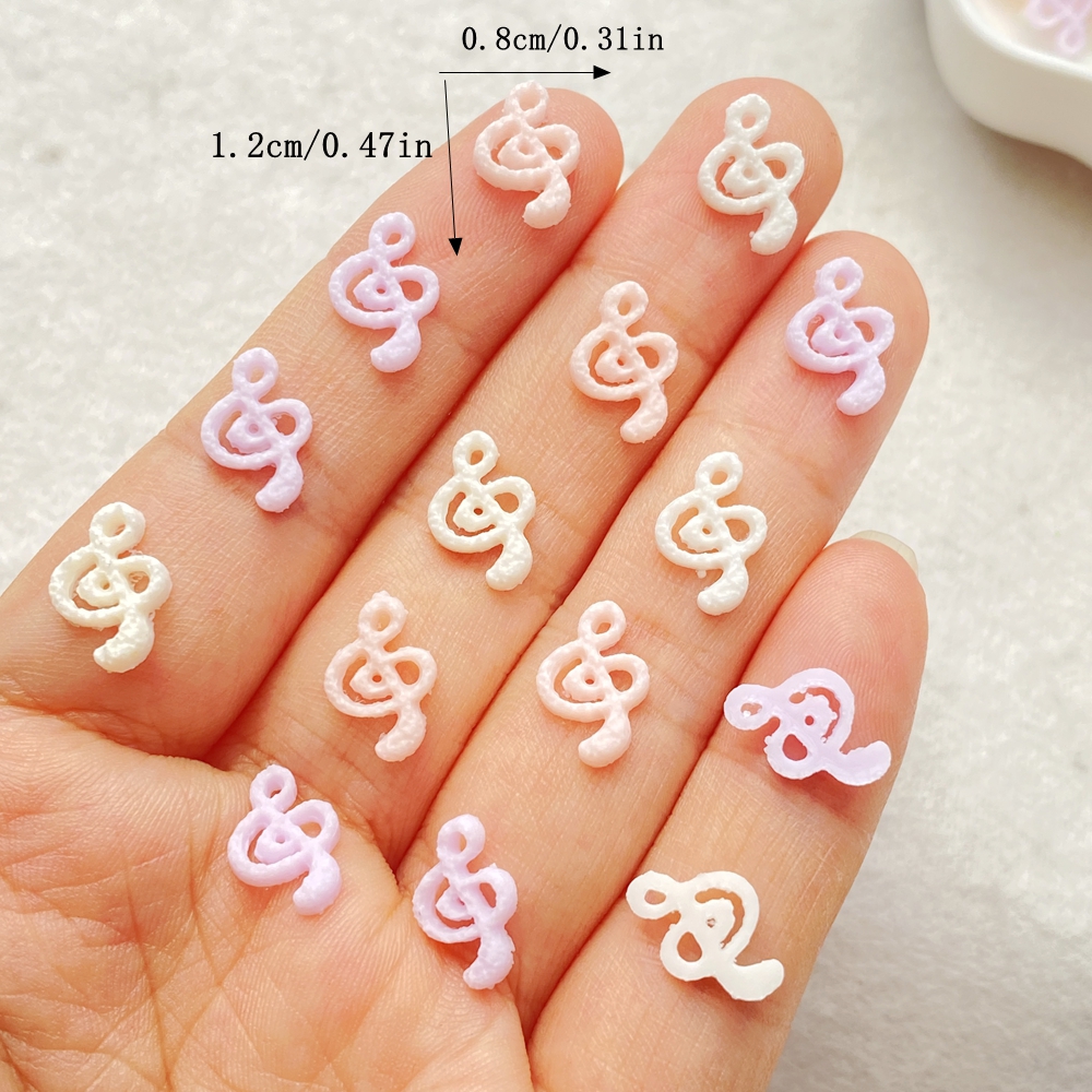 50pcs Mix Resin Mini Pink Musi - đánh giá và giá Musical Instrument Symbols