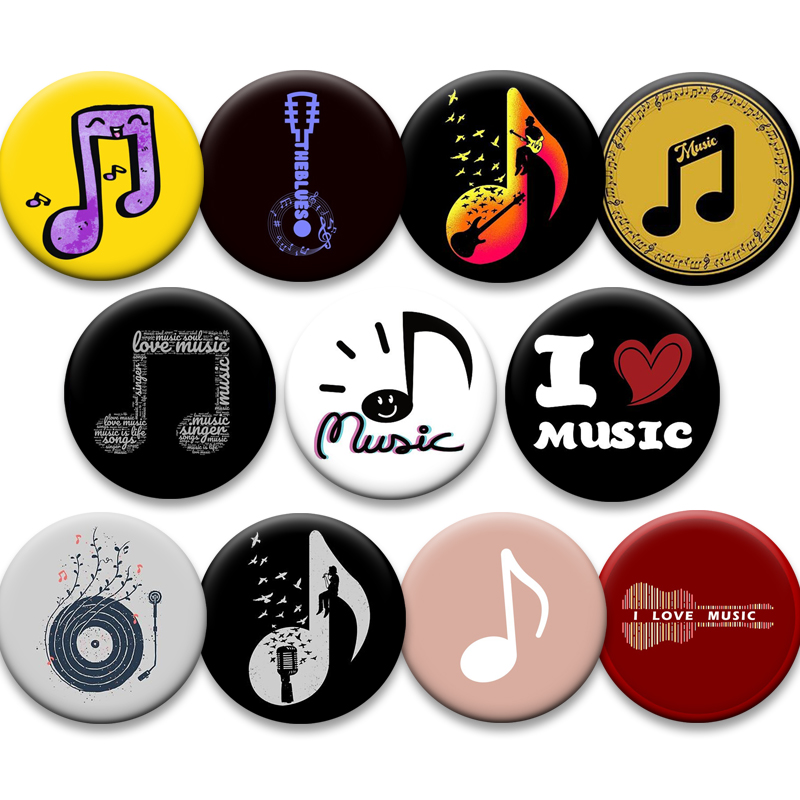 Musical Note Creative Badge I  - đánh giá và giá Musical Instrument Symbols