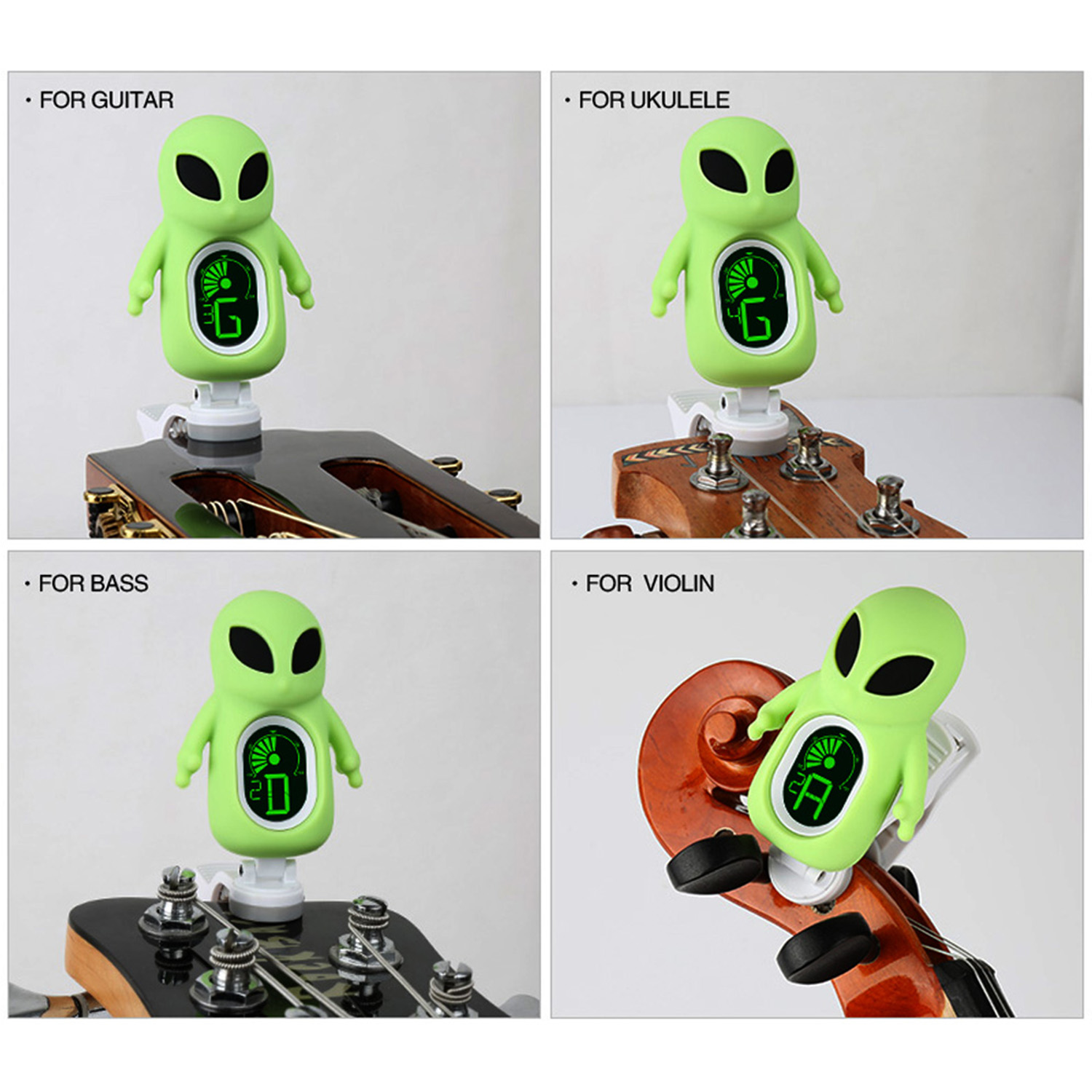 Guitar Tuner A71, Cute Alien C - đánh giá và giá Musical Instrument Dulcimer