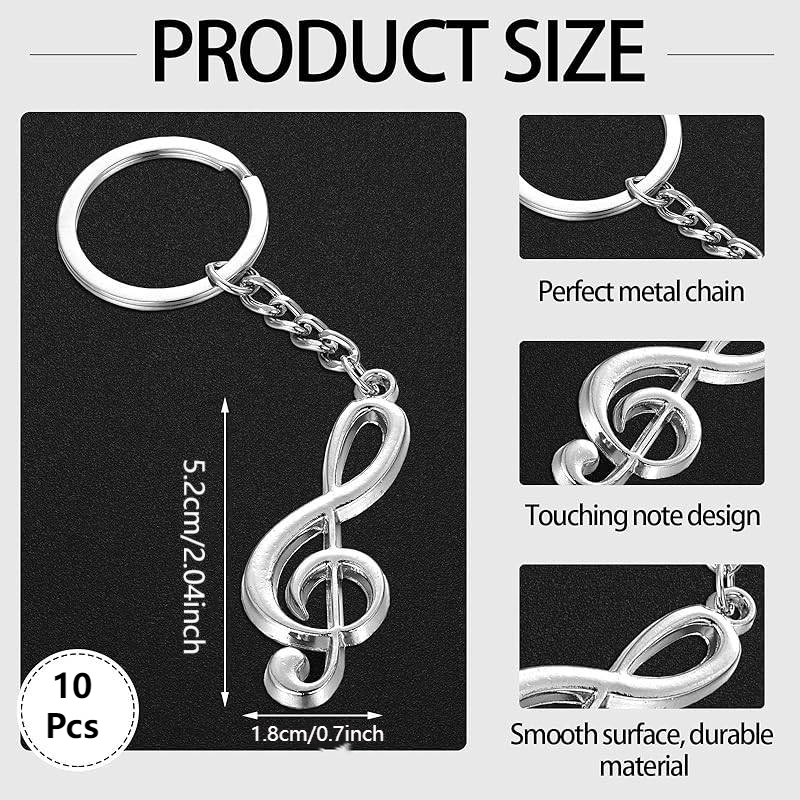 10Sets Musical Note Key Chain  - đánh giá và giá Musical Instrument Symbols